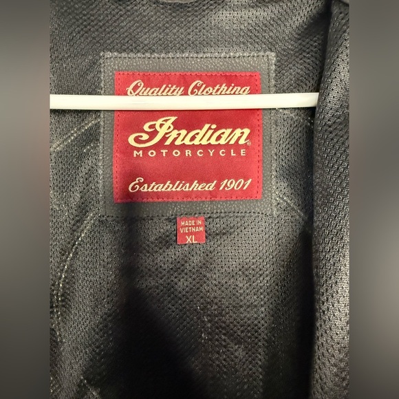 Indian Motorcycle Black and Red Men's Jacket - Picture 4 of 4